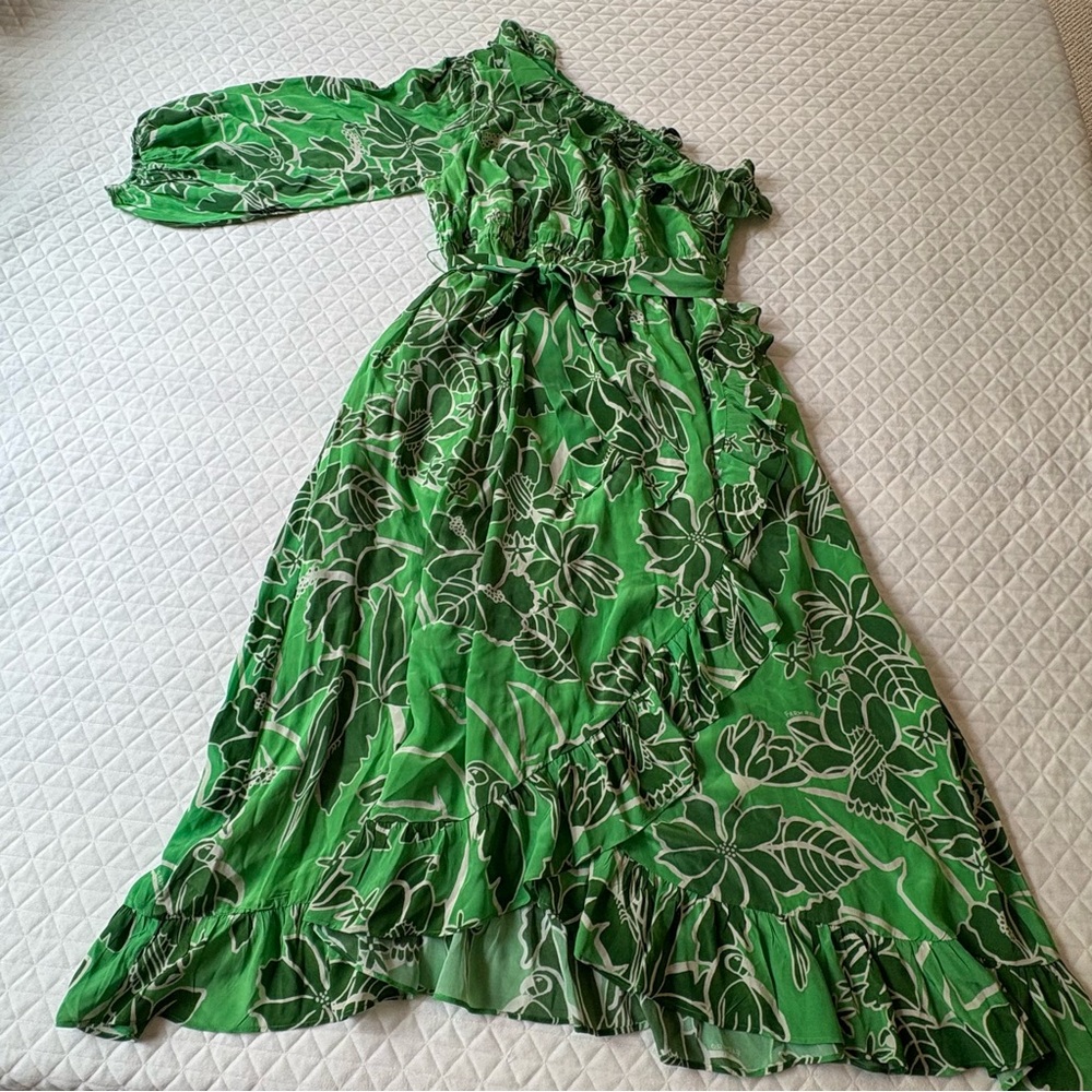 Green Floral Maxi Dress